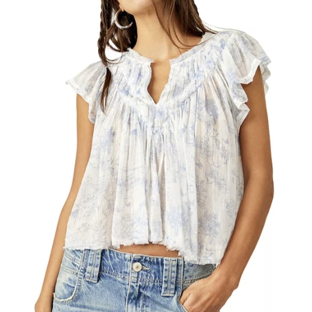 Free People Printed Padme Top